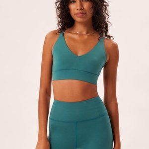 Girlfriend Collective Gigi Crossover Bra - Everglade
